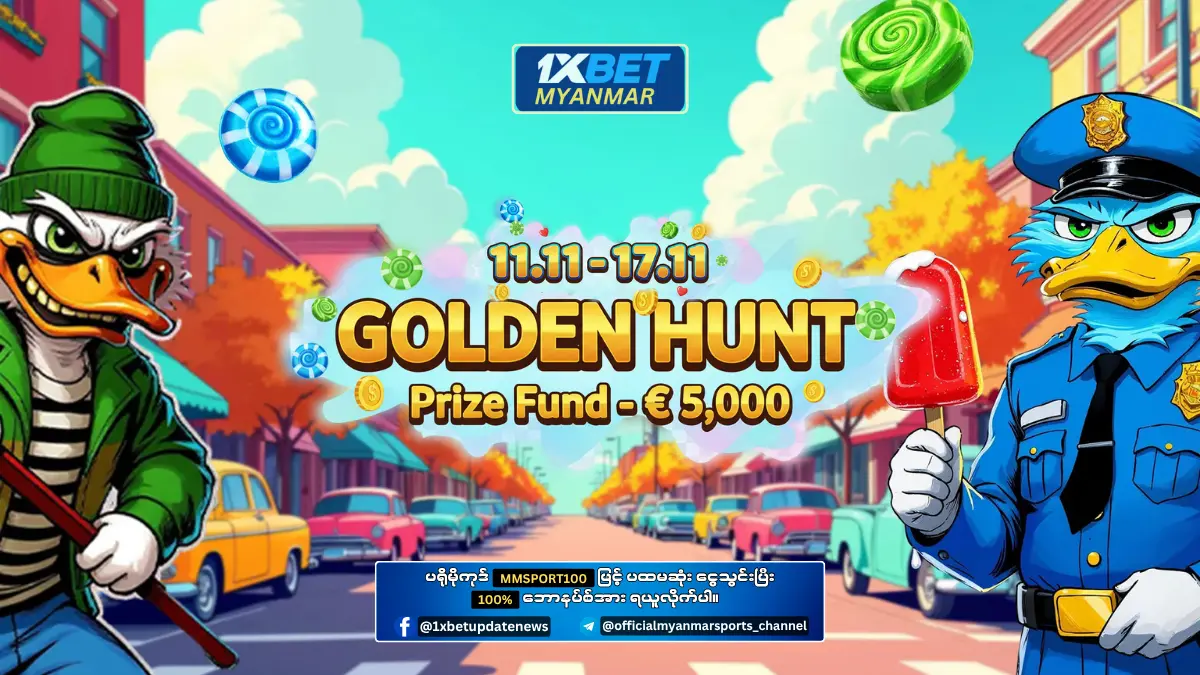 Golden Hunt 1xBet Myanmar Promotion